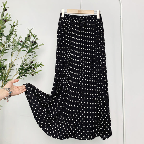 Floral Chiffon Pleated Skirt